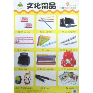 幼儿智慧启蒙挂图——基础版之日常用品与文化用品